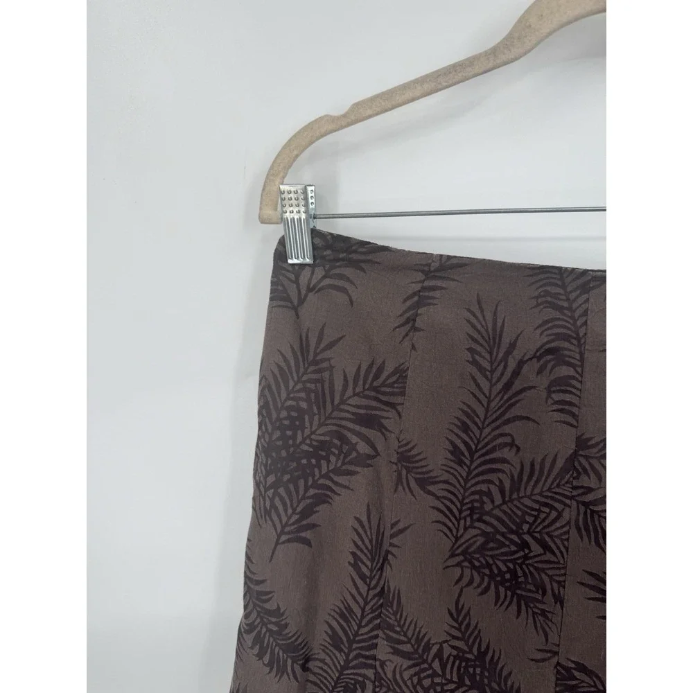 VTG Worthington Midi Skirt Women 6 Brown Fairy Grunge Faye Granolagirl Western